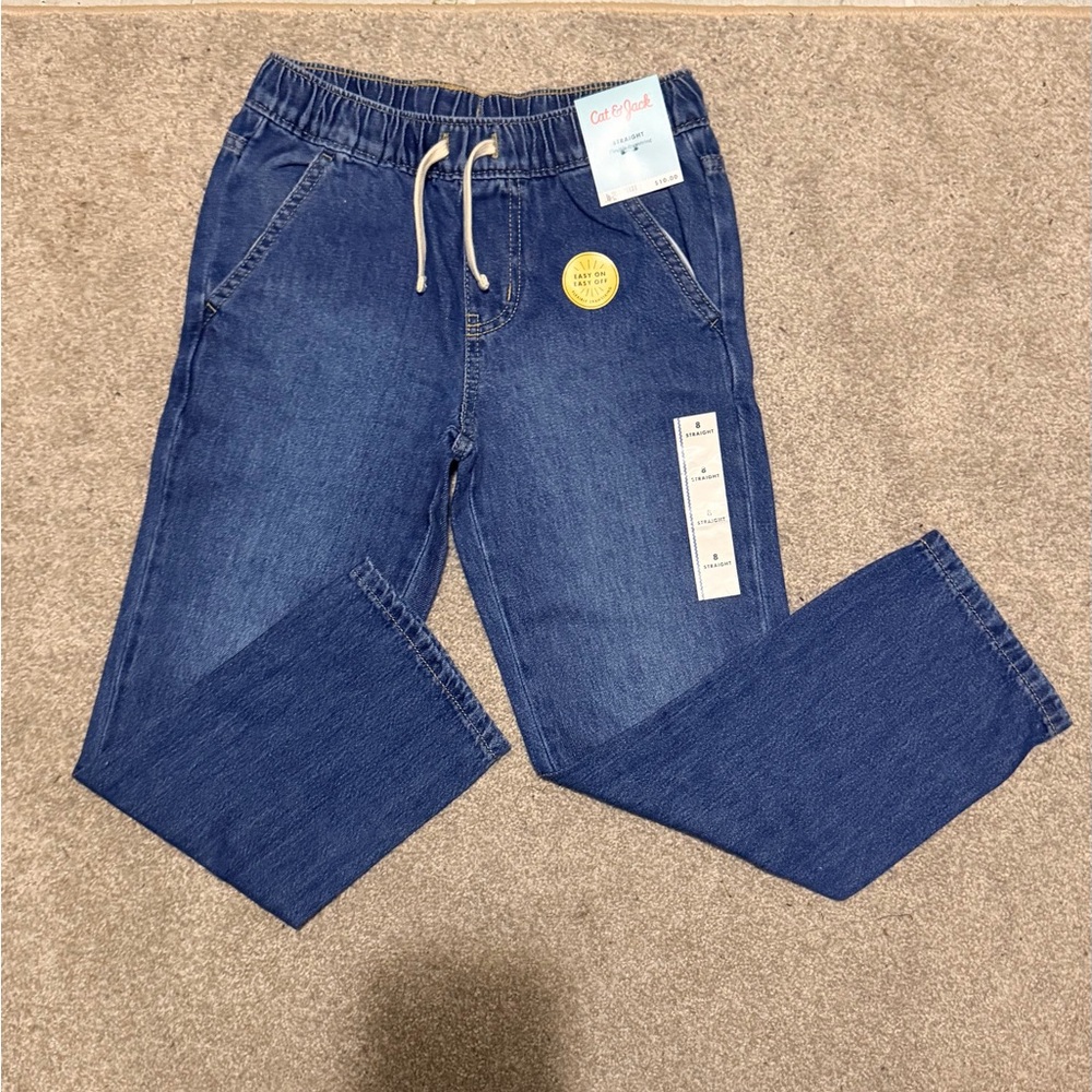 Cat & Jack Blue Denim Straight Jeans